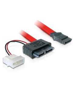 DeLock kabel SATA Slimline All-in-One 7+6pin samice 5V