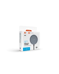 Bezdrátová nabíječka FIXED MagPad Pro s Qi2, podporou MagSafe a stojánkem, 15W, šedá