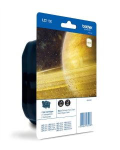 BROTHER inkoustová náplň LC-1100 BKBP2/ multipack/ 2x černá