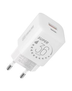 OBAL:ME GaN Cestovní Nabíječka USB-A + USB-C 36W White