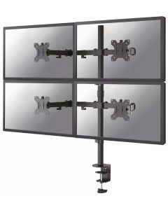 Neomounts FPMA-D550D4BLACK / Flat Screen Desk Mount (clamp/grommet) / Black