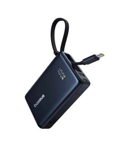 Baseus Powerbanka PicoGo 10000mAh 45W s digitálním displejem a kabelem USB-C černá