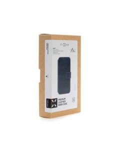 Kožené pouzdro typu kniha FIXED ProFit pro Apple iPhone 16 Pro, modré
