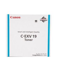 Canon originální  TONER CEXV19 CYAN Imagepress C1/C1+ 16 000 stran A4 (5%)