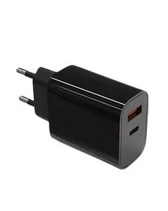 TB Touch  USB-C + USB-A černá nabíječka