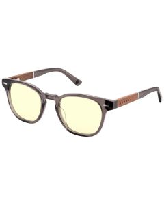 GUNNAR kancelářske/herní brýle  TIOGA GRAY CRYSTAL/WALNUT jantarová skla MINERAL BLF 65 GUNNAR focus