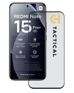 Tactical Glass Shield 5D sklo pro Xiaomi Redmi Note 15 Pro+ 4G/5G Black