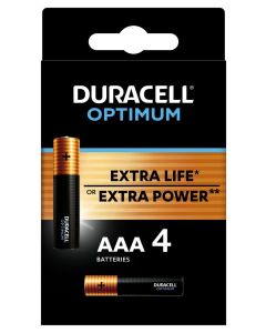 Duracell Optimum alkalická baterie 4 ks (AAA)