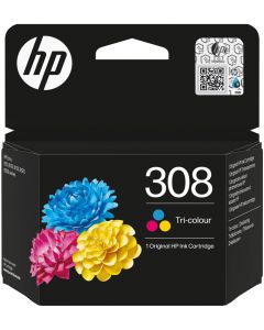 HP 308 Tříbarevná originální inkoustová kazeta