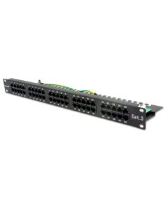 XtendLan Patch panel 19", 50 portů, Cat3, 1U