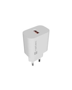 Universální nabíječka Natec RIBERA 18W, 1X USB-A, bílá
