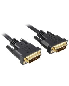 PremiumCord DVI-D propojovací kabel/ dual-link/ DVI(24+1)/ MM/ 1m/ černý