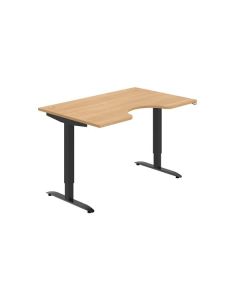 Psací stůl Hobis Motion Ergo MSE 2 1400 - dub/čern