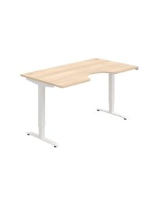 Psací stůl Hobis Motion Ergo MSE 2 1600 - akát/bíl