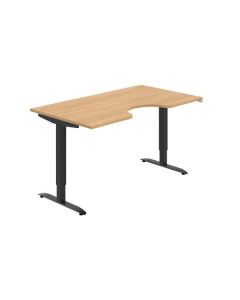 Psací stůl Hobis Motion Ergo MSE 2 1600 - dub/čern