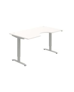 Psací stůl Hobis Motion Ergo MSE 2 1600 - bílá/šed