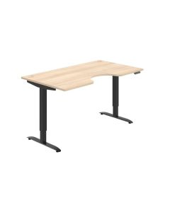 Psací stůl Hobis Motion Ergo MSE 2M 1600 - akát/če