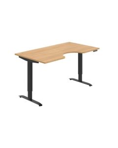 Psací stůl Hobis Motion Ergo MSE 2M 1600 - dub/čer