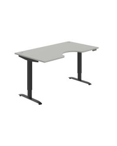 Psací stůl Hobis Motion Ergo MSE 2M 1600 - šedá/če