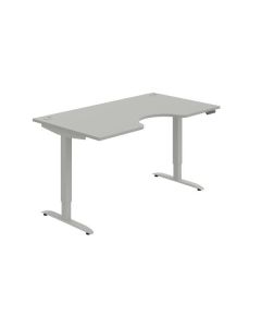 Psací stůl Hobis Motion Ergo MSE 2M 1600 - šedá/še