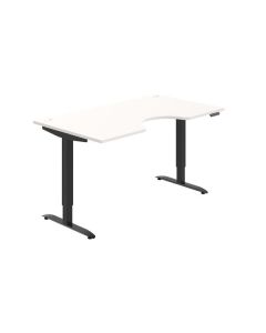 Psací stůl Hobis Motion Ergo MSE 2M 1600 - bílá/če