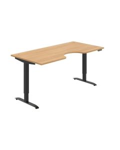 Psací stůl Hobis Motion Ergo MSE 2M 1800 - dub/čer