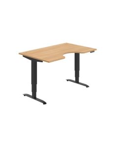 Psací stůl Hobis Motion Ergo MSE 3M 1400 - dub/čer