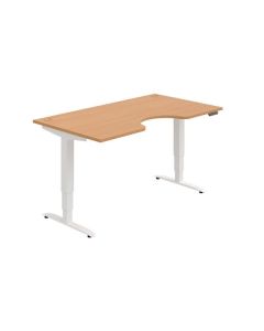 Psací stůl Hobis Motion Ergo MSE 3M 1600 - buk/bíl