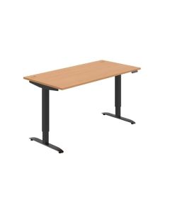 Psací stůl Hobis Motion MS 2M 1600 - buk/černá
