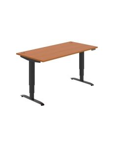 Psací stůl Hobis Motion MS 3M 1600 - třešeň/černá