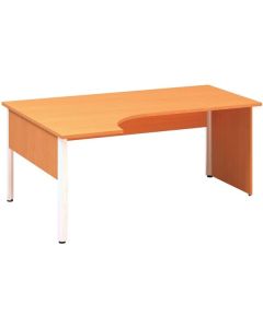 Psací stůl Alfa 100 - ergo, levý, 180 cm, buk Bava