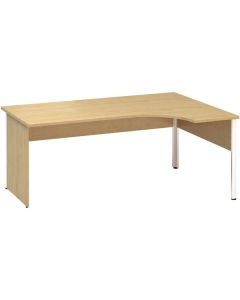 Psací stůl Alfa 100 - ergo, pravý, 180 cm, divoká
