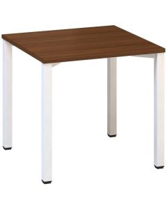 Psací stůl Alfa 200 - 80 x 80 cm, ořech/bílý