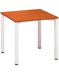 Psací stůl Alfa 200 - 80 x 80 cm, třešeň/bílý