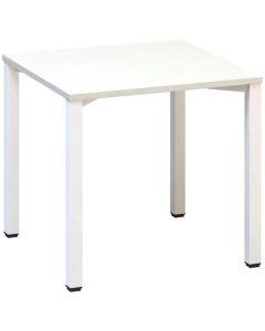 Psací stůl Alfa 200 - 80 x 80 cm, bílý/bílý