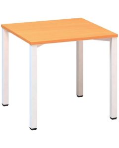 Psací stůl Alfa 200 - 80 x 80 cm, buk Bavaria/bílý