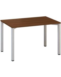 Psací stůl Alfa 200 - 120 x 80 cm, ořech/stříbrný