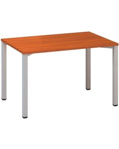 Psací stůl Alfa 200 - 120 x 80 cm, třešeň/stříbrný
