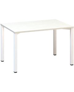 Psací stůl Alfa 200 - 120 x 80 cm, bílý/bílý