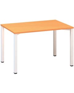 Psací stůl Alfa 200 - 120 x 80 cm, buk Bavaria/bíl