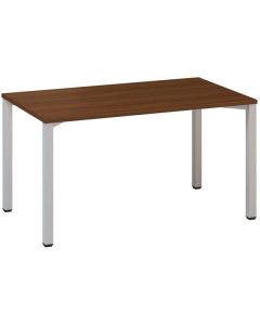 Psací stůl Alfa 200 - 140 x 80 cm, ořech/stříbrný