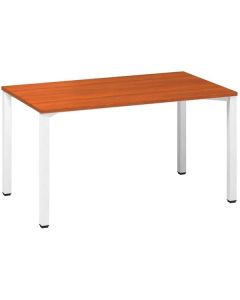 Psací stůl Alfa 200 - 140 x 80 cm, třešeň/bílý