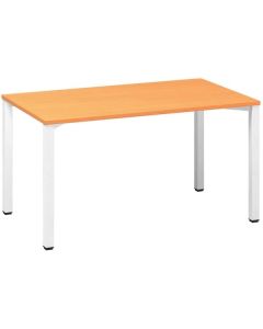 Psací stůl Alfa 200 - 140 x 80 cm, buk Bavaria/bíl