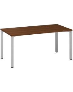 Psací stůl Alfa 200 - 160 x 80 cm, ořech/stříbrný