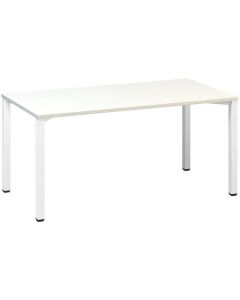 Psací stůl Alfa 200 - 160 x 80 cm, bílý/bílý