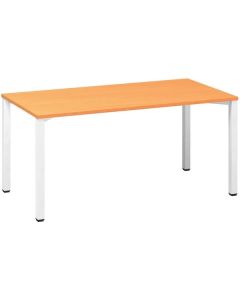 Psací stůl Alfa 200 - 160 x 80 cm, buk Bavaria/bíl