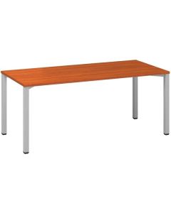 Psací stůl Alfa 200 - 180 x 80 cm, třešeň/stříbrný