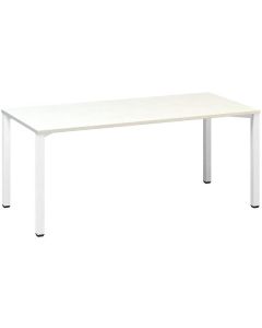 Psací stůl Alfa 200 - 180 x 80 cm, bílý/bílý