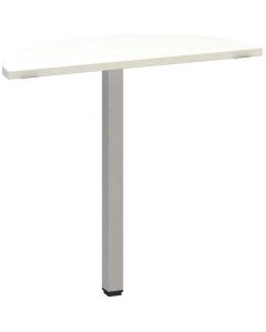 Přídavný stůl Alfa 200 - 80 cm, bílý/stříbrný