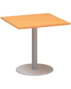 Jednací stůl Alfa 400 - 80 cm, buk Bavaria/stříbrn